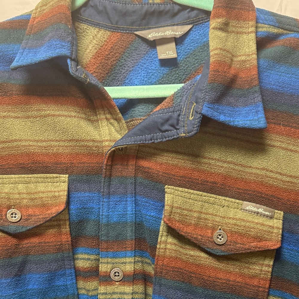 Eddie Bauer Multicolor Striped Men's Shirt